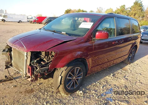 2017 Dodge Grand Caravan Sxt из США, поврежденный, VIN 2C4RDGCG7HR604711